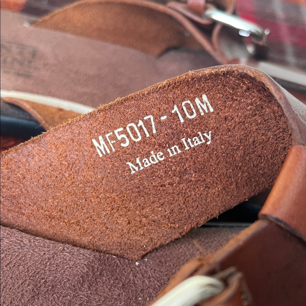Mercanti Fiorentini Brown Leather Sandles - Picture 4 of 7